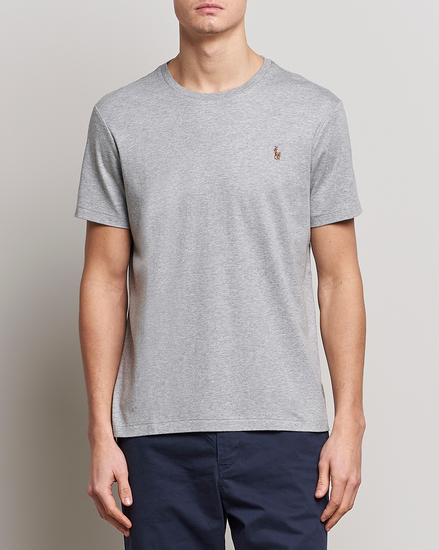 Heren | T-shirts met korte mouwen | Polo Ralph Lauren | Luxury Pima Cotton Crew Neck T-Shirt Andover Heather