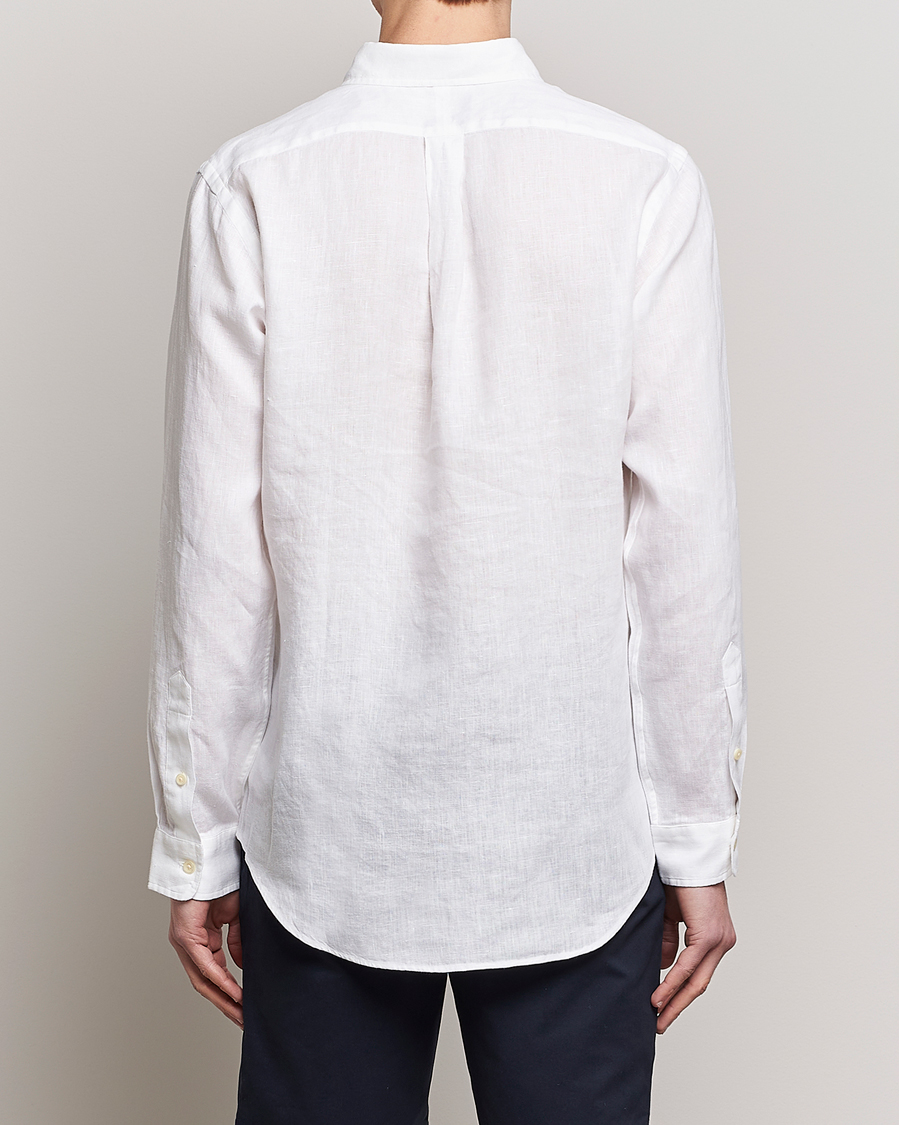 Heren | Overhemden | Polo Ralph Lauren | Custom Fit Linen Button Down White