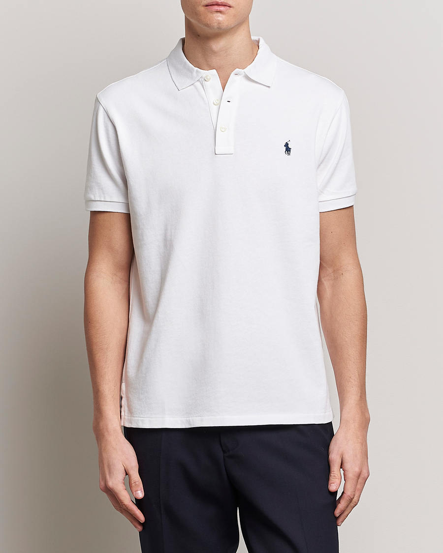 Heren | Polo's | Polo Ralph Lauren | Custom Fit Spa Terry Polo White
