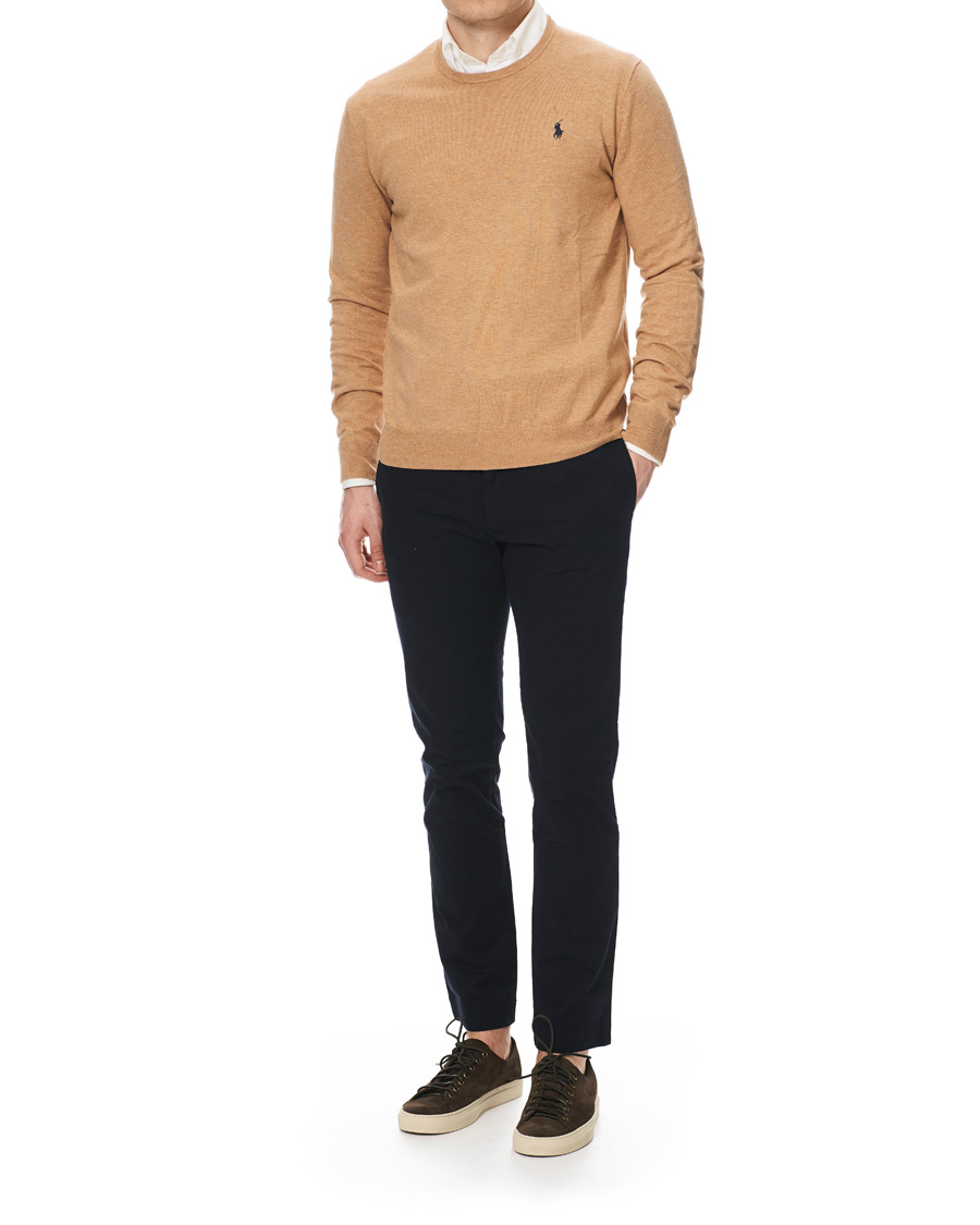Heren | Truien | Polo Ralph Lauren | Pima Cotton Crew Neck Pullover Camel Melange