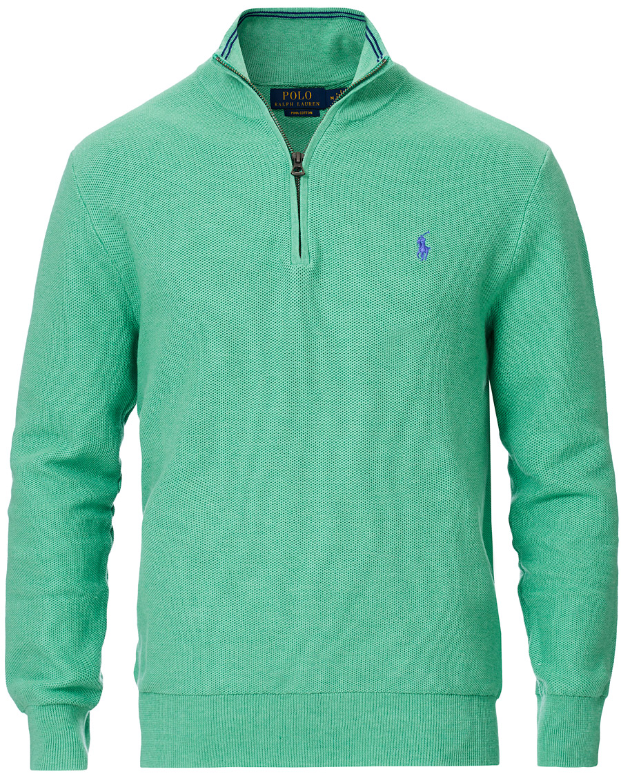 Heren | Truien | Polo Ralph Lauren | Texture Half Zip Green Heather