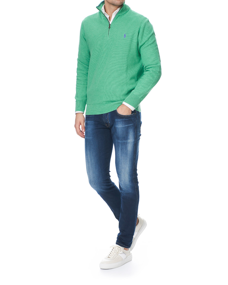 Heren | Truien | Polo Ralph Lauren | Texture Half Zip Green Heather