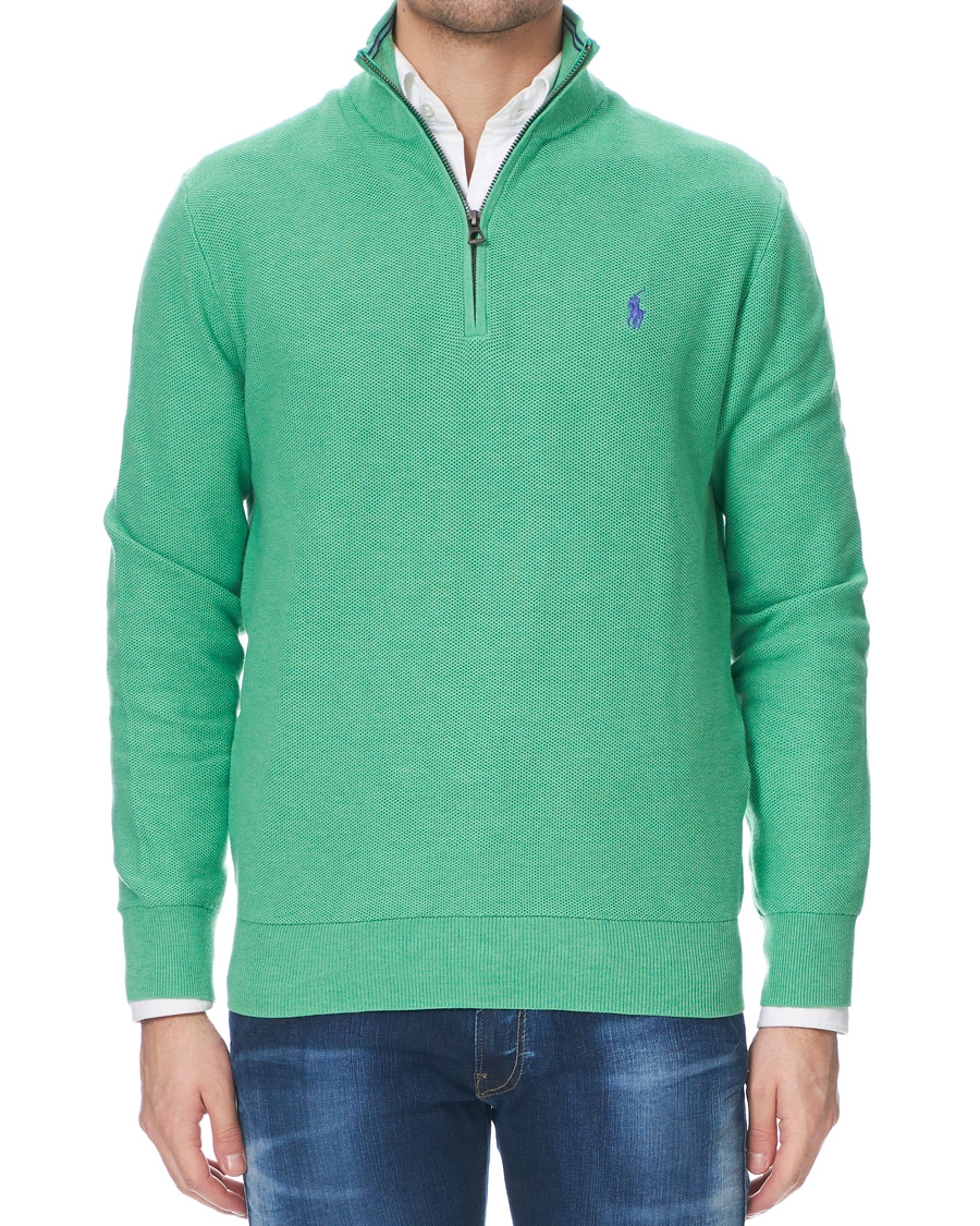Heren | Truien | Polo Ralph Lauren | Texture Half Zip Green Heather