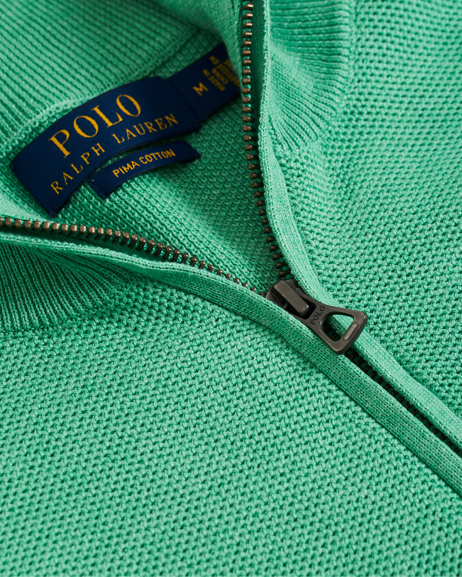 Heren | Truien | Polo Ralph Lauren | Texture Half Zip Green Heather