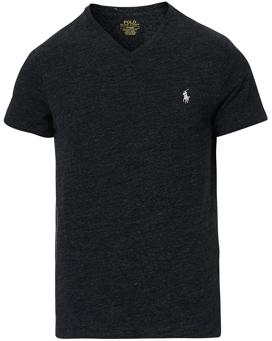 Heren | T-shirts | Polo Ralph Lauren | V-Neck Tee Black Marl Heather
