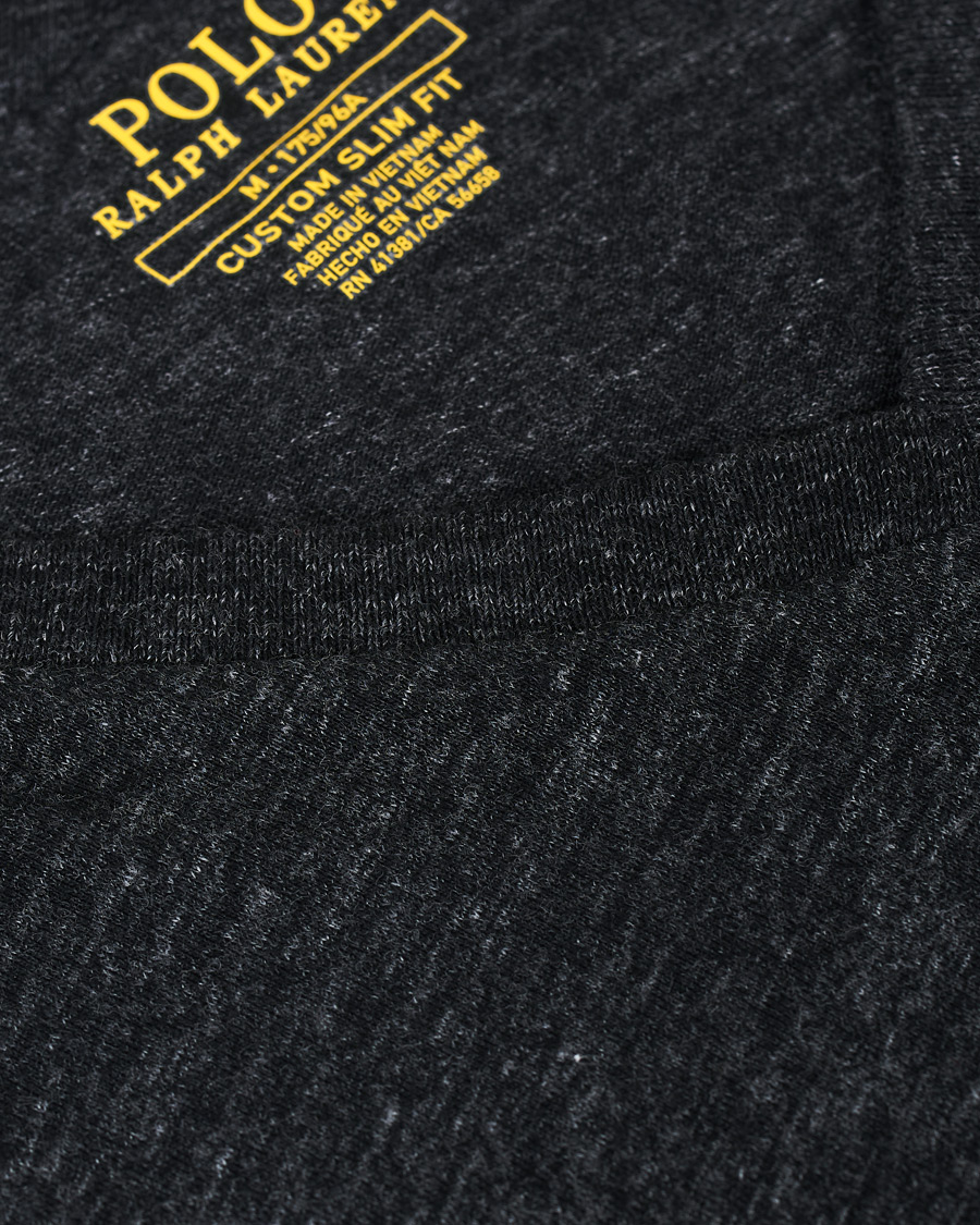 Heren | T-shirts | Polo Ralph Lauren | V-Neck Tee Black Marl Heather