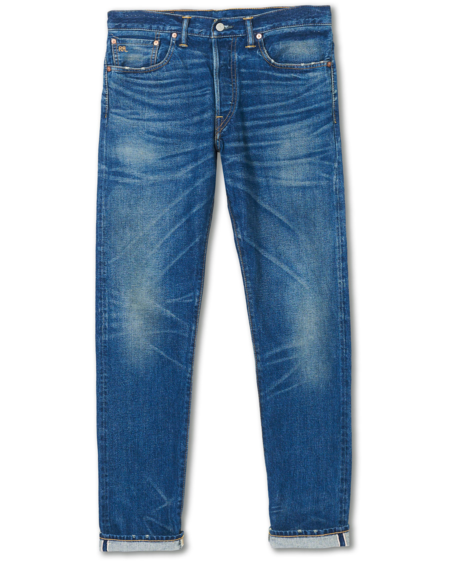 Heren | Jeans | RRL | Slim Narrow Selvedge Jeans Grandfalls Wash