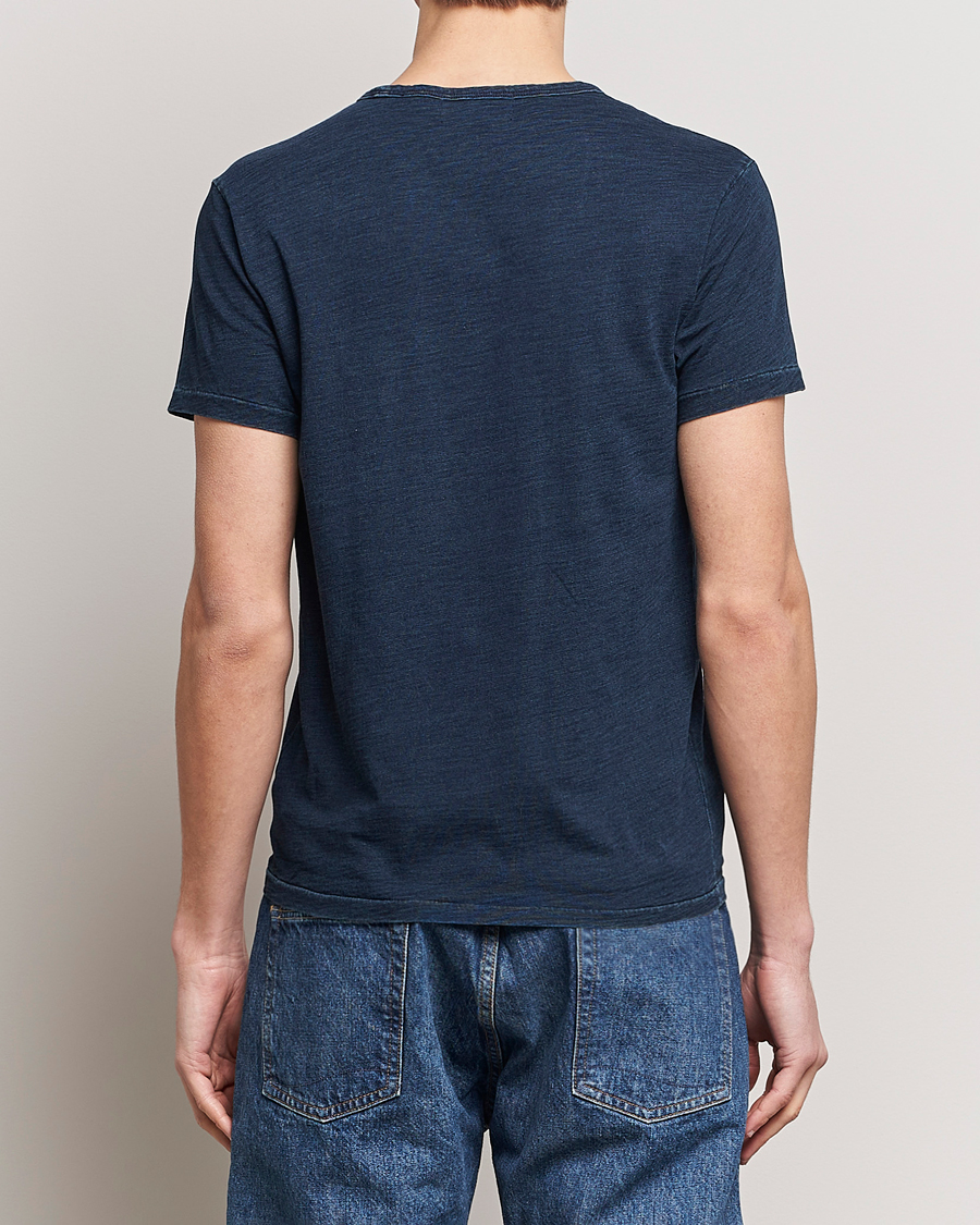 Heren | T-shirts | RRL | Short Sleeve Pocket Tee Rinsed Indigo