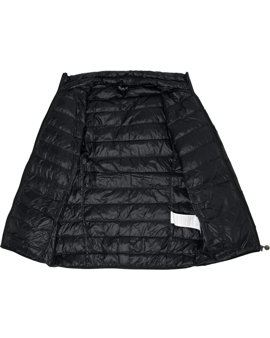 Heren | Jassen | EA7 | Train Core Light Down Hoodie Jacket Black/Gold