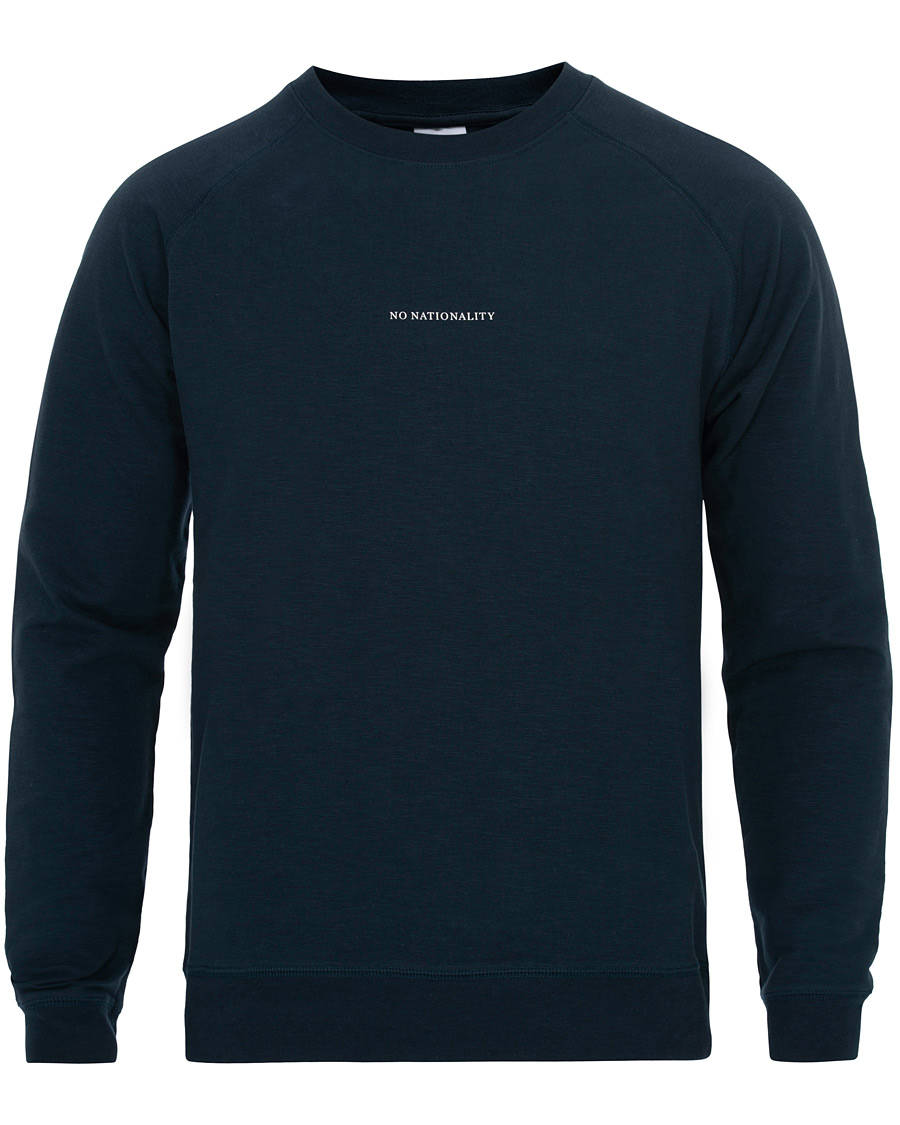 Heren | Truien | NN07 | Robin Logo Crew Neck Sweatshirt Navy
