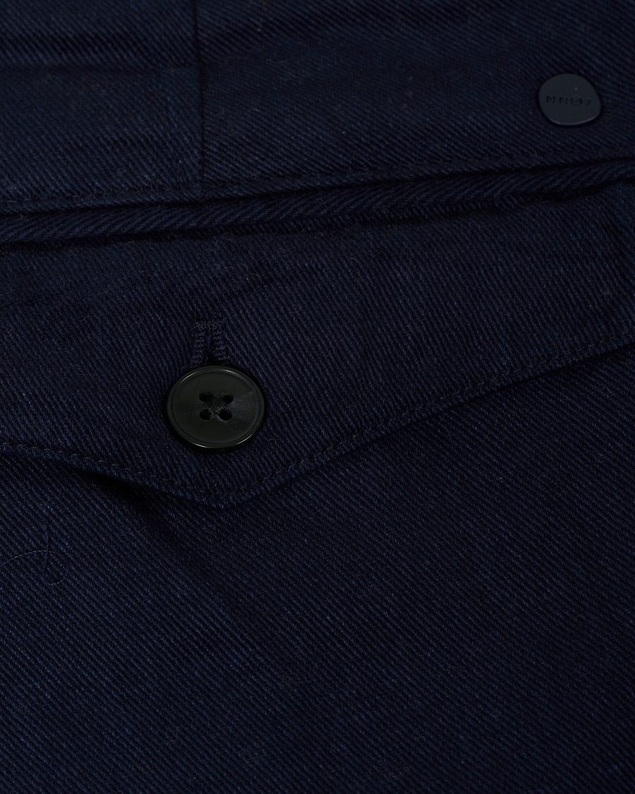 Heren | Broeken | NN07 | Codo Pleated Turn Up Trousers Navy