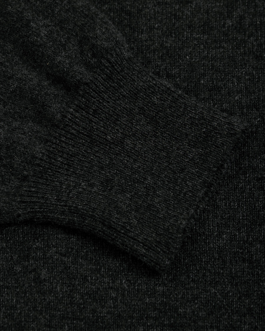Heren | Truien | Piacenza Cashmere | Cashmere Crew Neck Sweater Charcoal