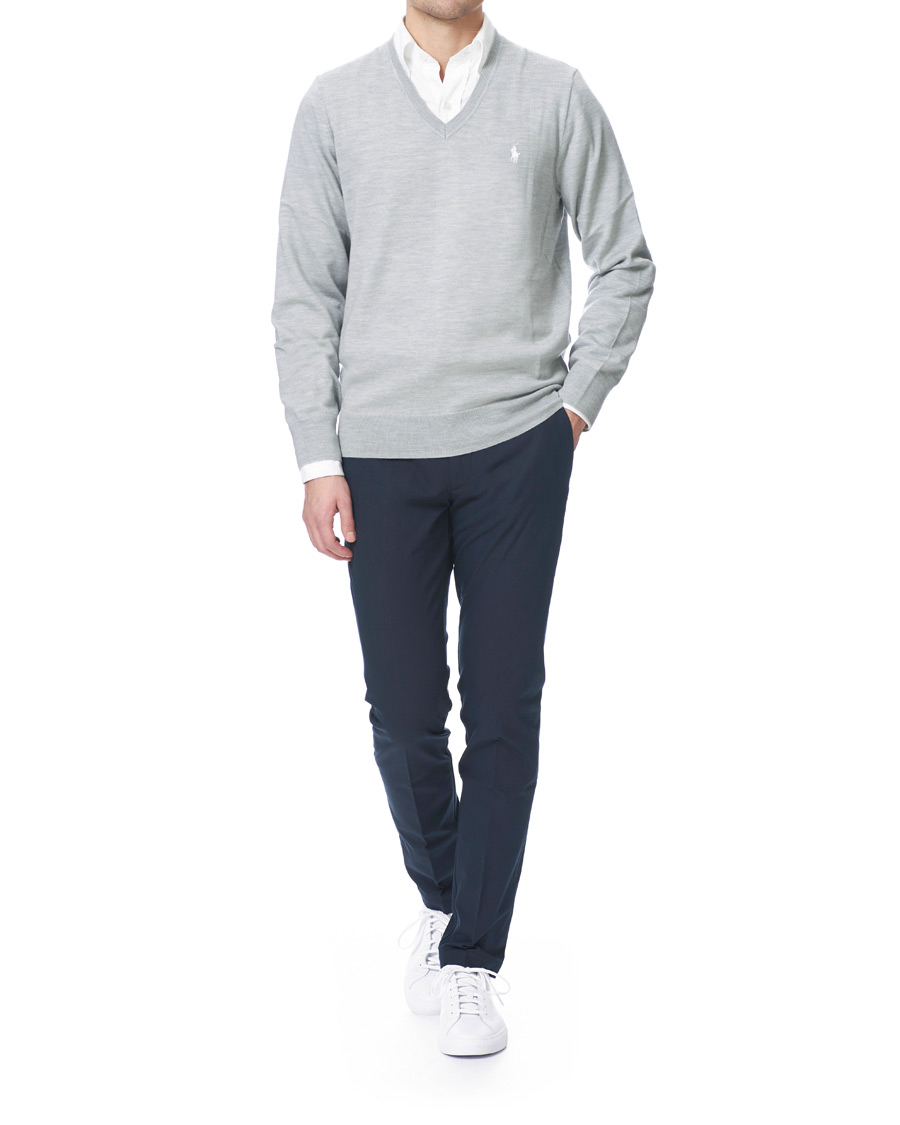Heren | Truien | Polo Ralph Lauren Golf | Merino Wool Sweater Light Pebble Heather