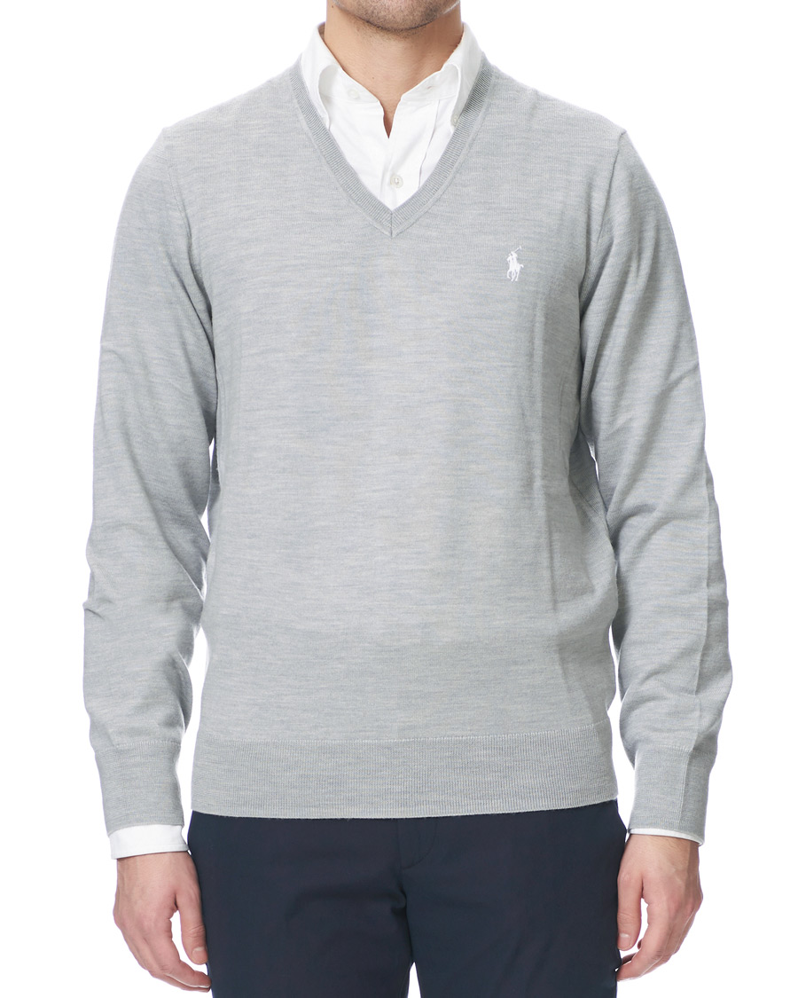 Heren | Truien | Polo Ralph Lauren Golf | Merino Wool Sweater Light Pebble Heather