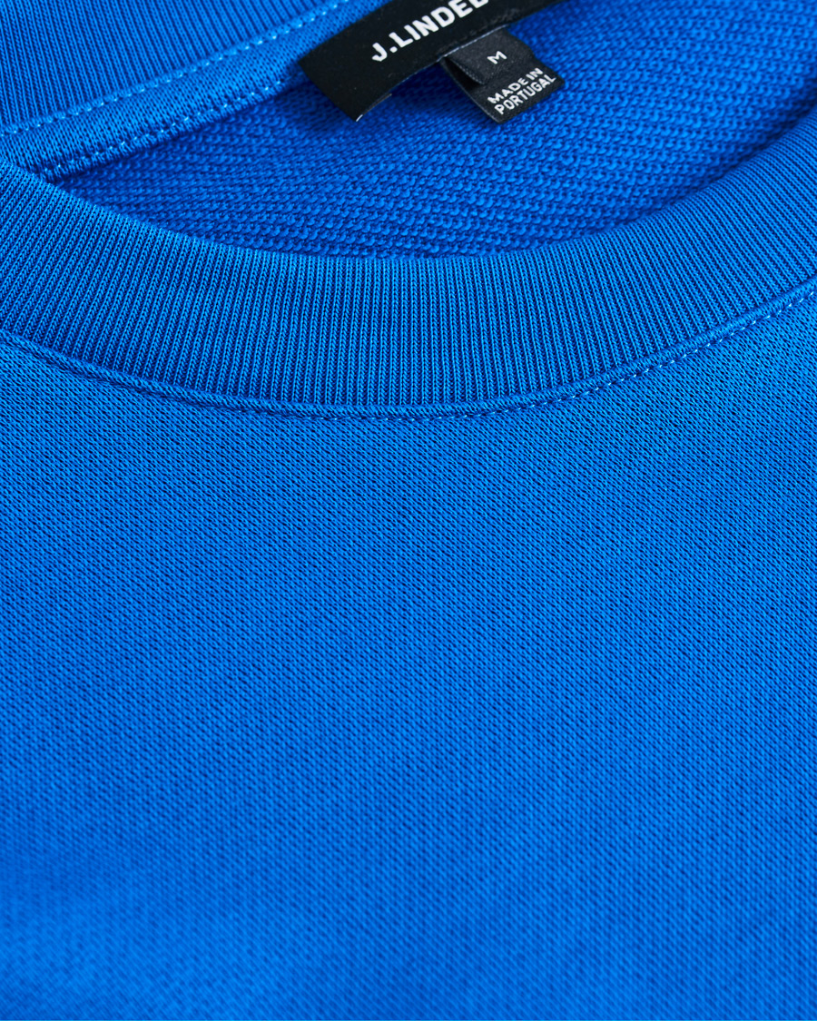 Heren | Truien | J.Lindeberg | Throw Crew Neck Sweatshirt Yale Blue
