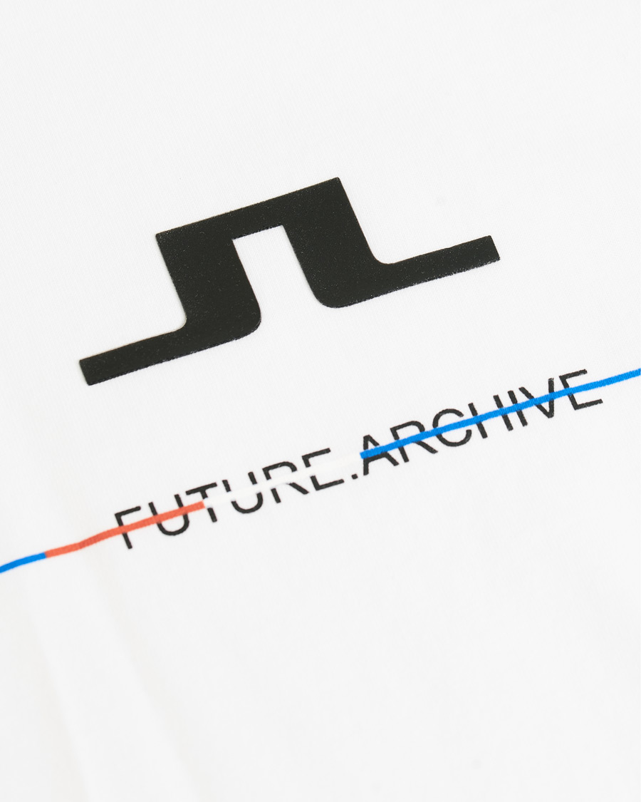 Heren | T-shirts | J.Lindeberg | Dale Distinct Future Archive Crew Neck Tee White