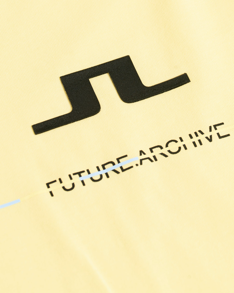 Heren | T-shirts | J.Lindeberg | Dale Distinct Future Archive Crew Neck Tee Yellow