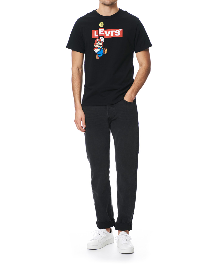 Heren | T-shirts | Levi's | Super Mario Boxtab Bing Tee Mineral Black
