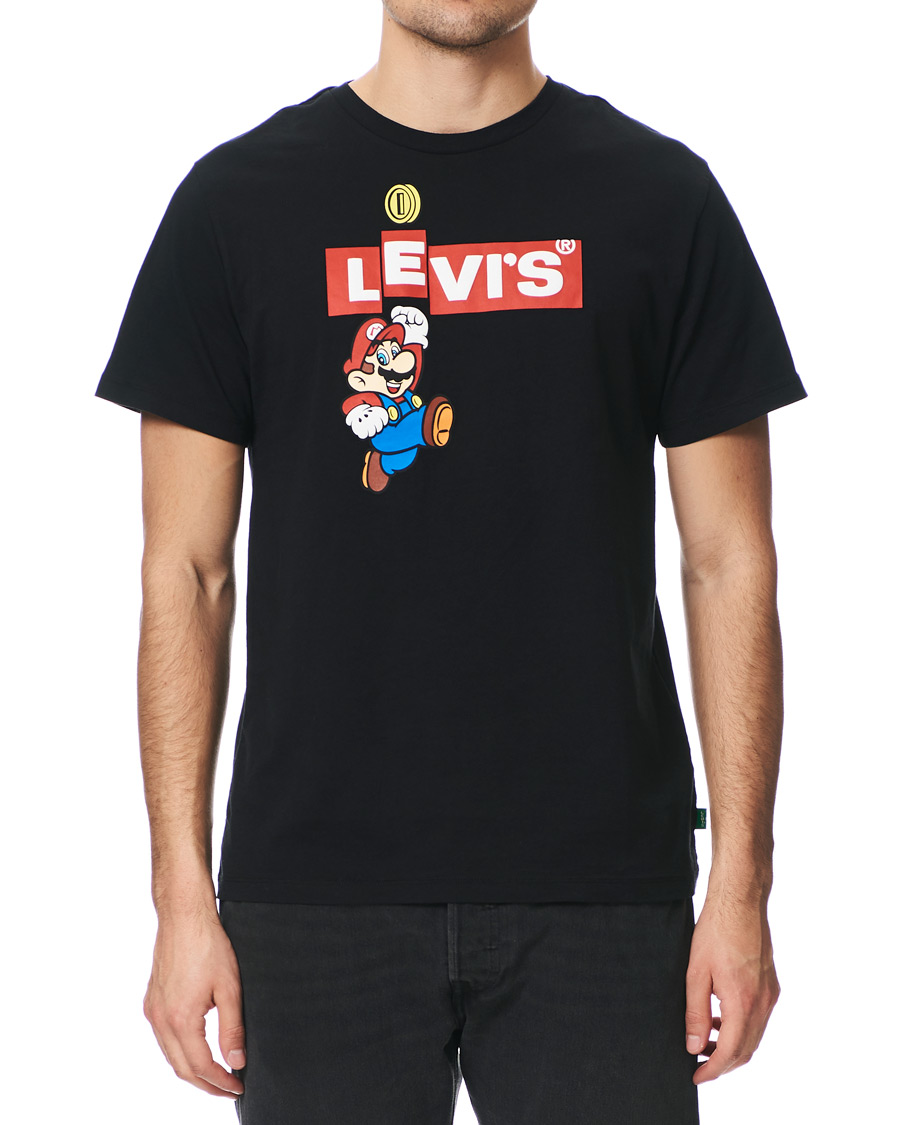 Heren | T-shirts | Levi's | Super Mario Boxtab Bing Tee Mineral Black