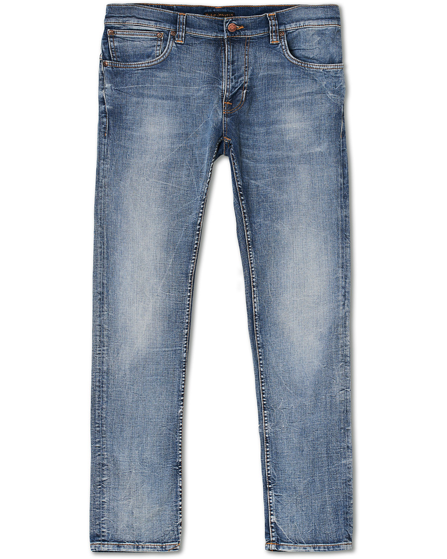 Heren | Jeans | Nudie Jeans | Thin Finn Organic Jeans Broken Sage