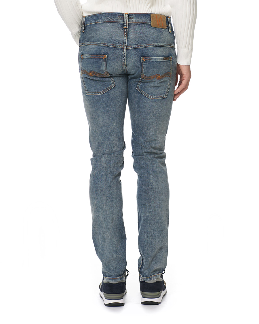 Heren | Jeans | Nudie Jeans | Thin Finn Organic Jeans Broken Sage