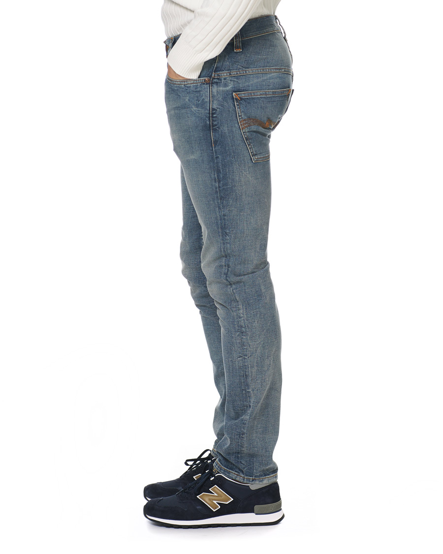Heren | Jeans | Nudie Jeans | Thin Finn Organic Jeans Broken Sage
