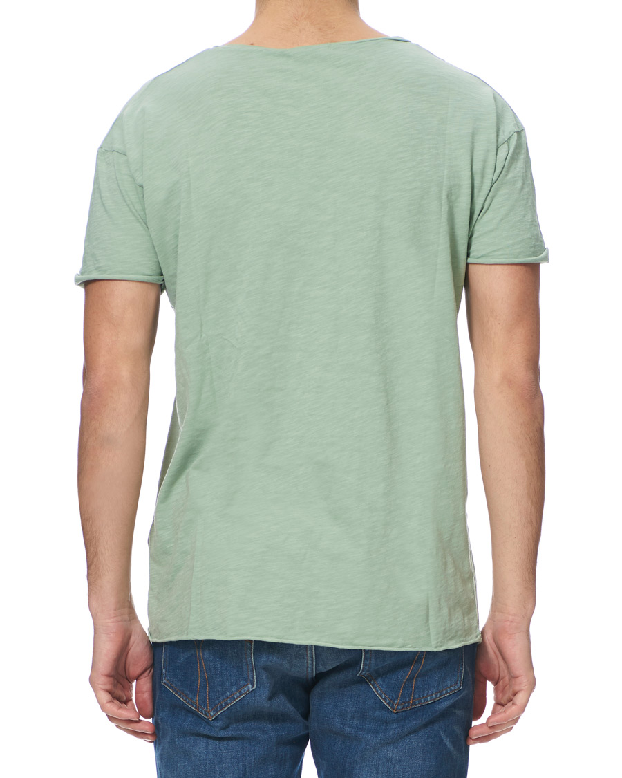 Heren | T-shirts | Nudie Jeans | Roger Slub Crew Neck Tee Pale Green