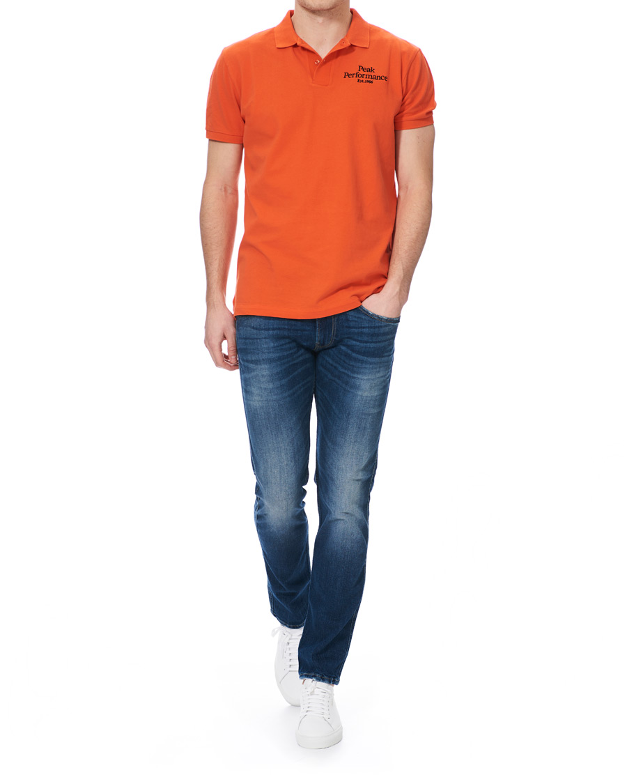 Heren | Polo's | Peak Performance | Original Logo Polo Orange