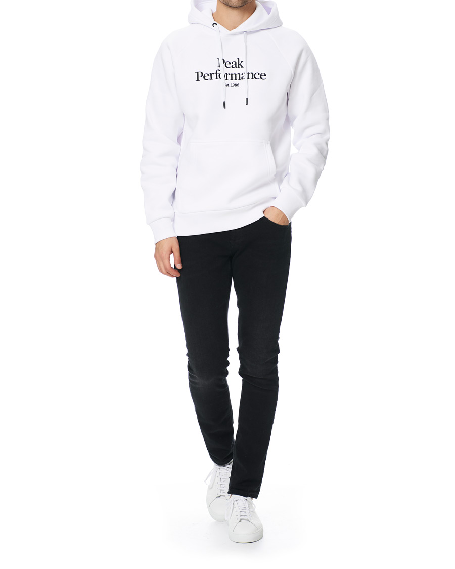 Heren | Truien | Peak Performance | Original Logo Hoodie White