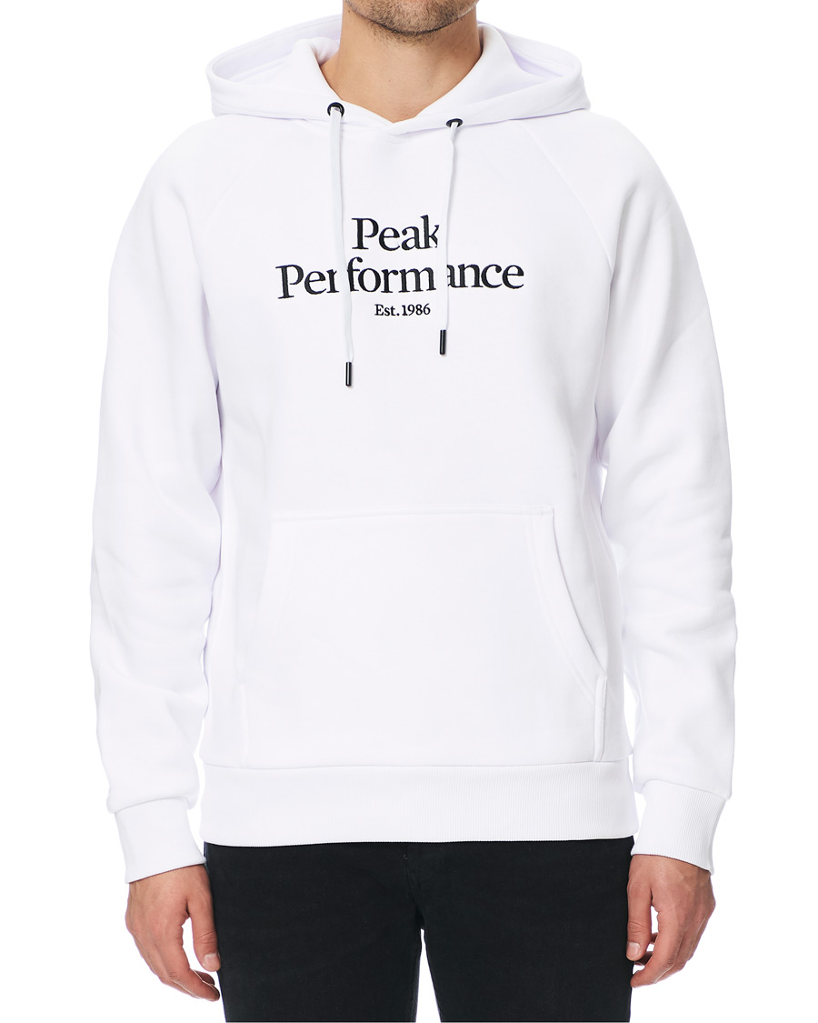 Heren | Truien | Peak Performance | Original Logo Hoodie White