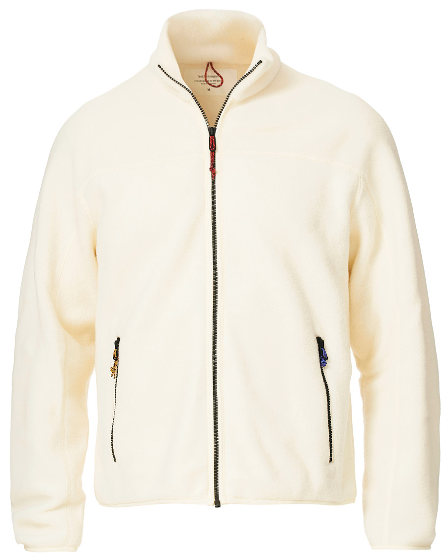 Heren | Truien | Peak Performance | Ben Gorham Fleece Full Zip Off White