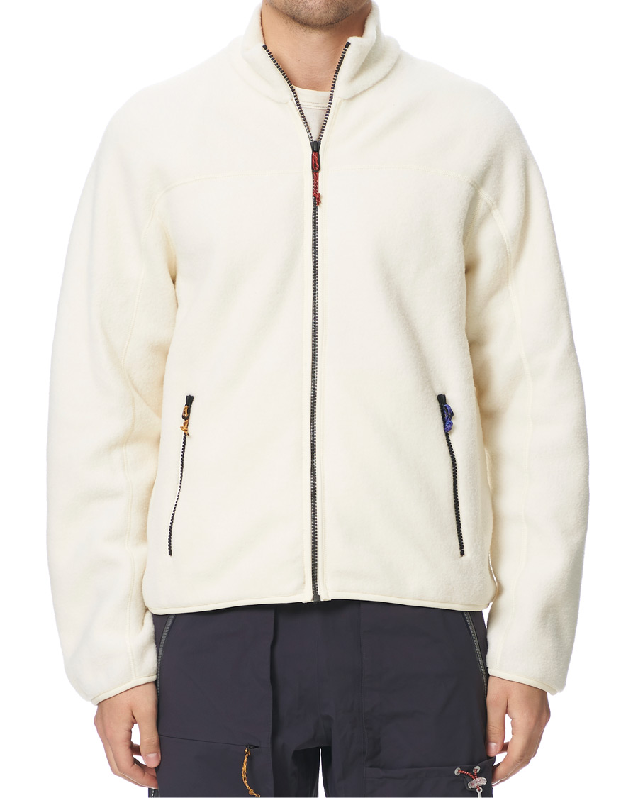 Heren | Truien | Peak Performance | Ben Gorham Fleece Full Zip Off White