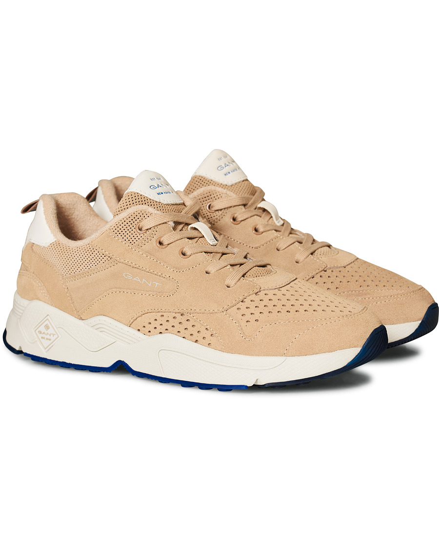 Heren | GANT Nicewill Perforated Sneaker Sand Suede | GANT | Nicewill Perforated Sneaker Sand Suede