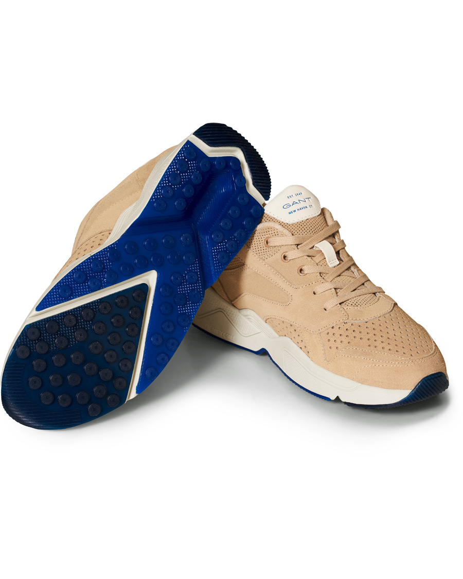 Heren | GANT Nicewill Perforated Sneaker Sand Suede | GANT | Nicewill Perforated Sneaker Sand Suede