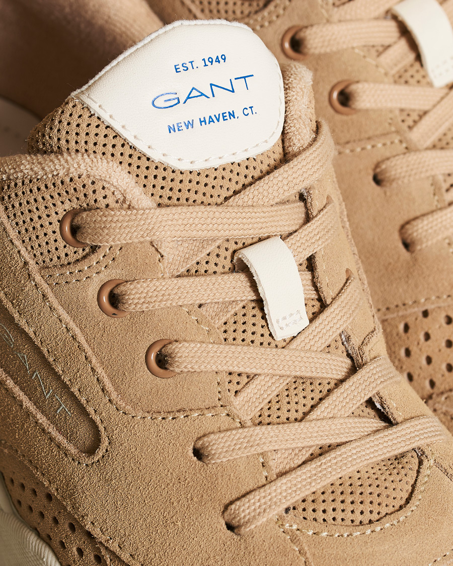 Heren | GANT Nicewill Perforated Sneaker Sand Suede | GANT | Nicewill Perforated Sneaker Sand Suede
