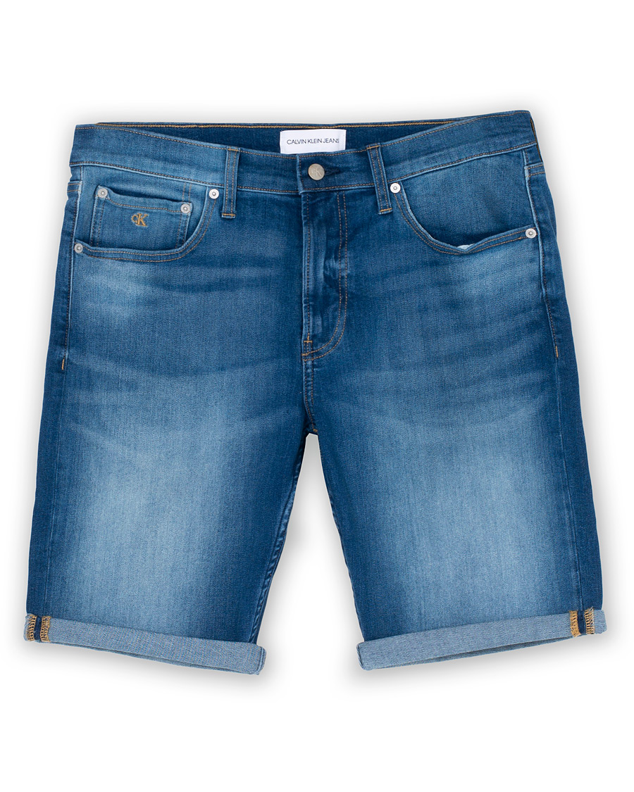 Heren | Korte broek | Calvin Klein Jeans | Regular Fit Shorts Mid Blue