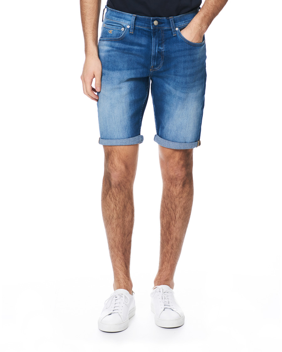 Heren | Korte broek | Calvin Klein Jeans | Regular Fit Shorts Mid Blue