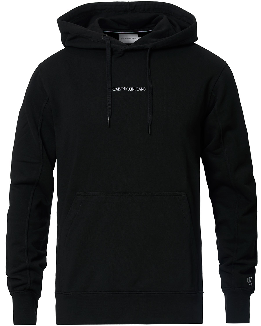 Heren | Truien | Calvin Klein Jeans | Instit Chest Logo Hoodie Black