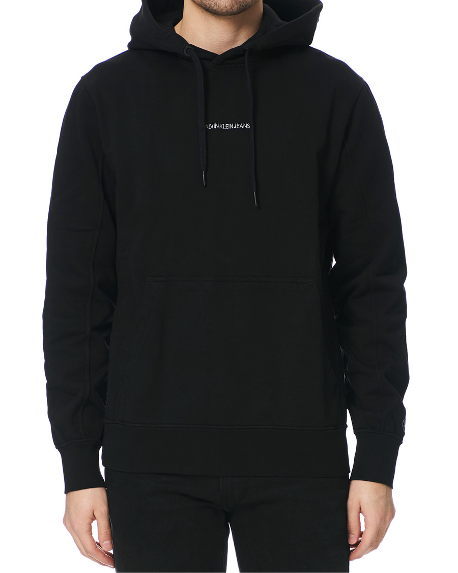 Heren | Truien | Calvin Klein Jeans | Instit Chest Logo Hoodie Black