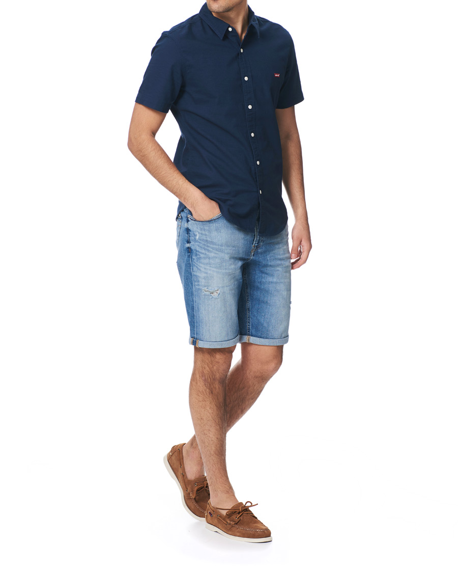 Heren | Korte broek | Calvin Klein Jeans | Regular Fit Destroyed Shorts Bright Blue