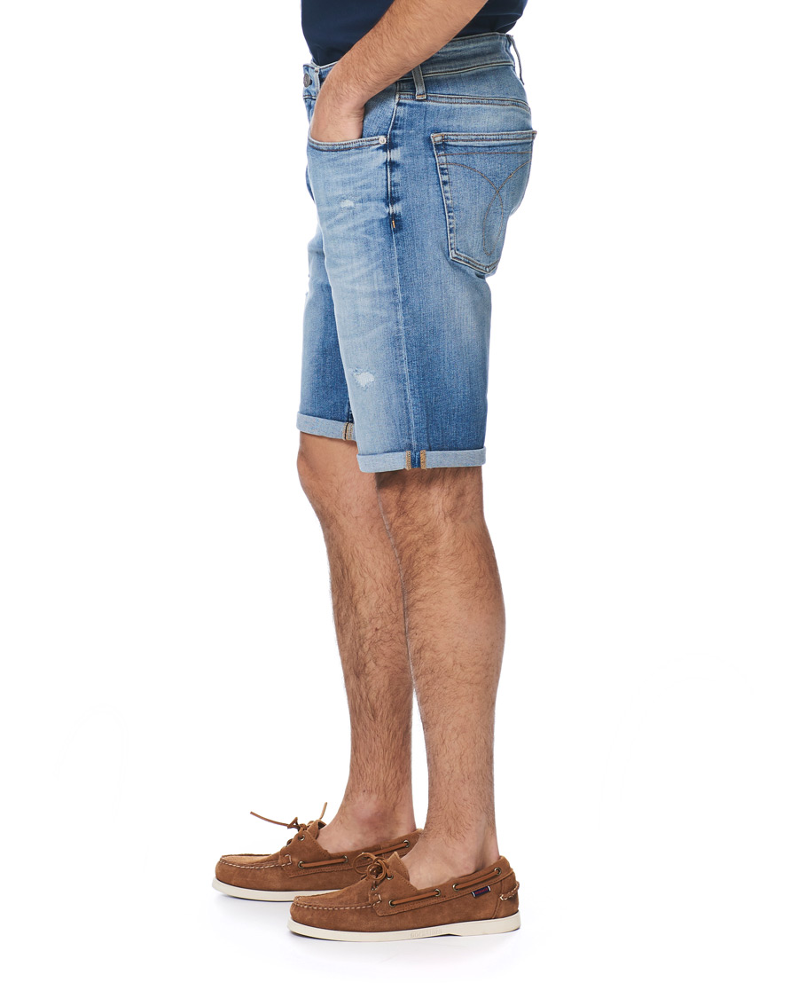 Heren | Korte broek | Calvin Klein Jeans | Regular Fit Destroyed Shorts Bright Blue