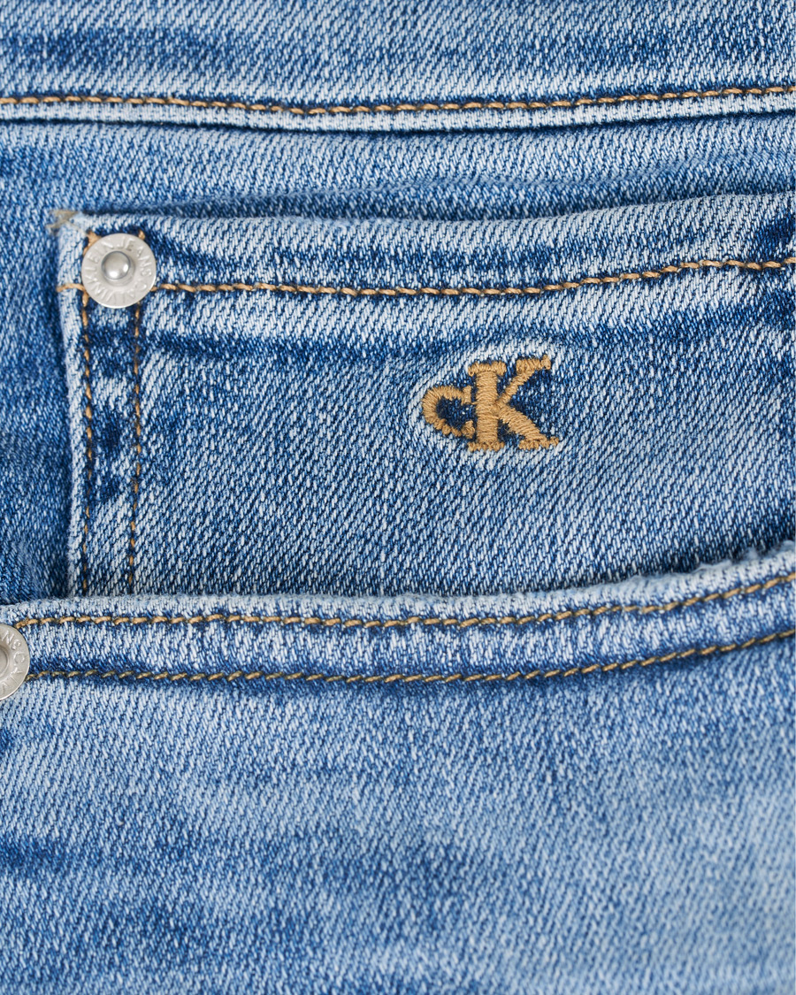 Heren | Korte broek | Calvin Klein Jeans | Regular Fit Destroyed Shorts Bright Blue