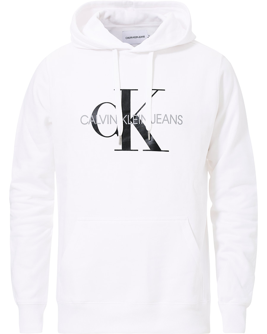 Heren | Truien | Calvin Klein Jeans | Monogram Hoodie Bright White