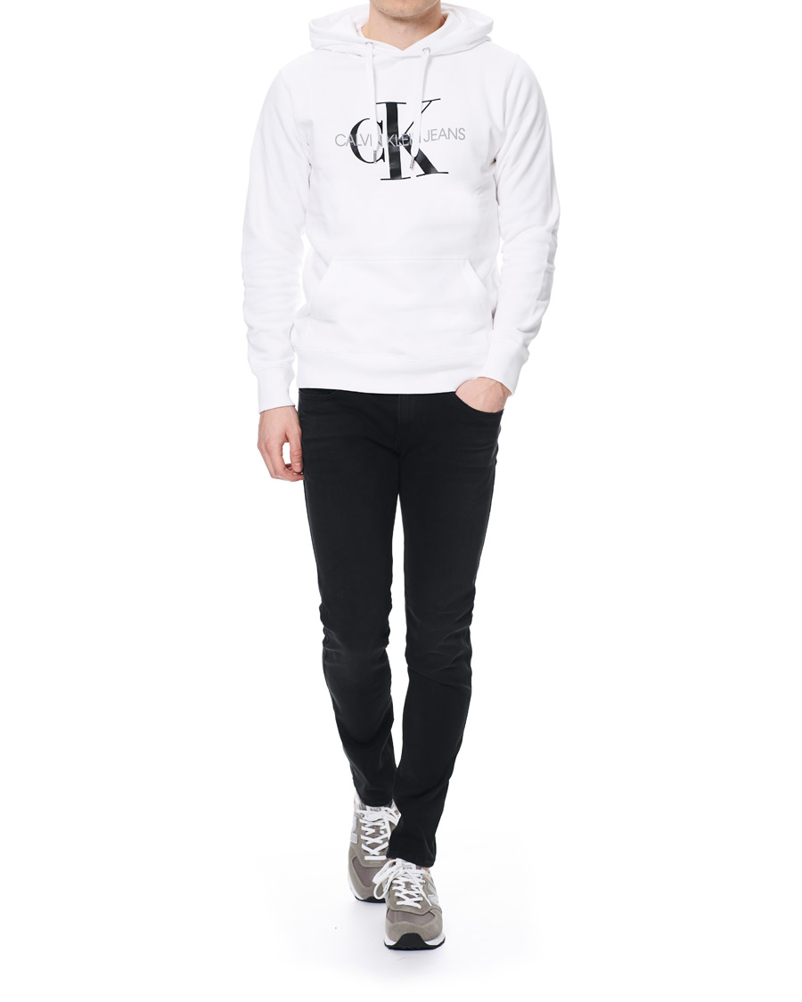 Heren | Truien | Calvin Klein Jeans | Monogram Hoodie Bright White