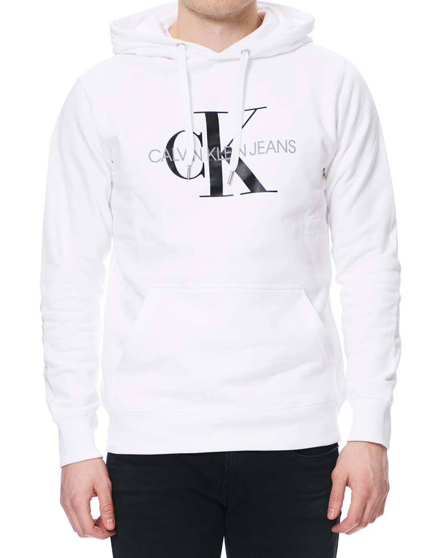 Heren | Truien | Calvin Klein Jeans | Monogram Hoodie Bright White