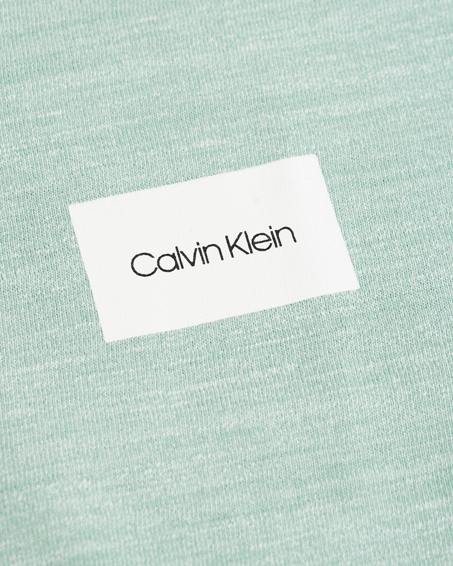 Heren | Truien | Calvin Klein | Mouline Chest Logo Crew Neck Sweatshirt Granite Green