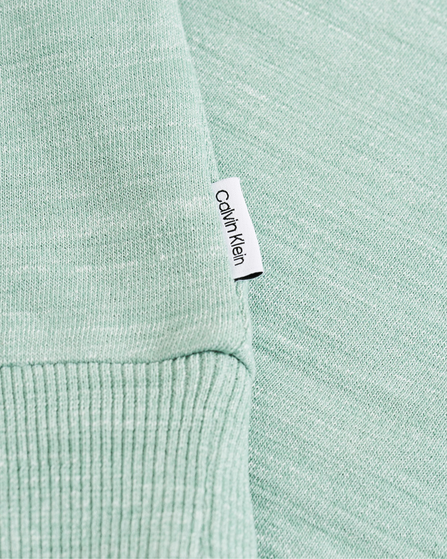 Heren | Truien | Calvin Klein | Mouline Chest Logo Crew Neck Sweatshirt Granite Green