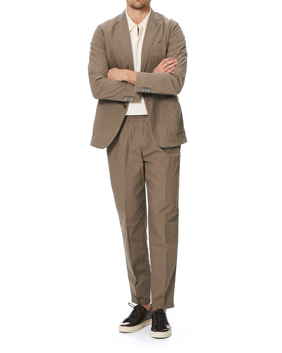 Heren | Blazers | The Gigi | Soft Seersucker Blazer Olive
