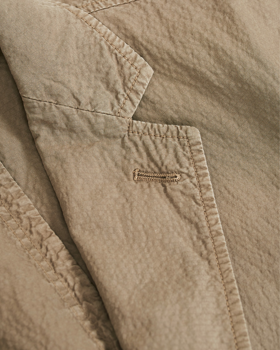 Heren | Blazers | The Gigi | Soft Seersucker Blazer Olive
