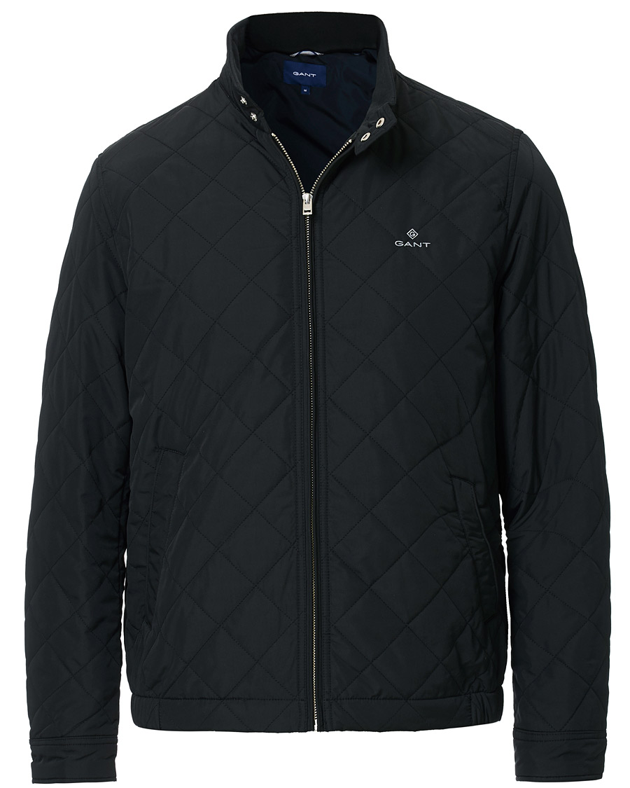 Heren | Jassen | GANT | The Quilted Windcheater Jacket Black